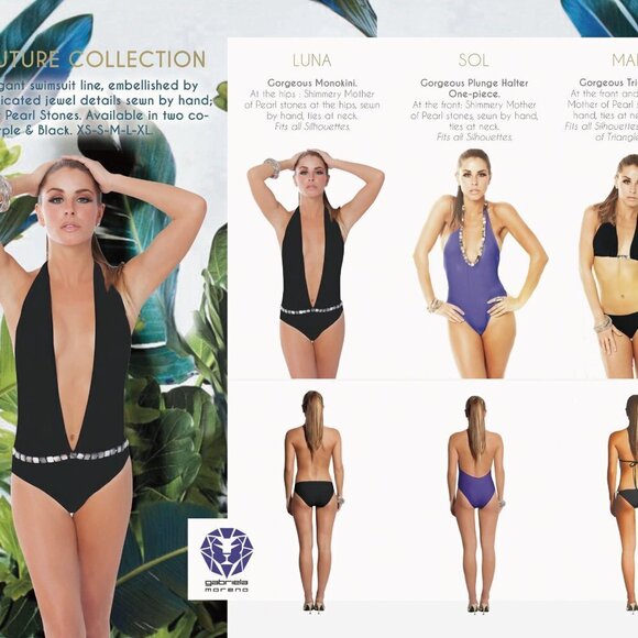 NWT One Piece Halter Black  Swimsuit Small - Picture 11 of 12